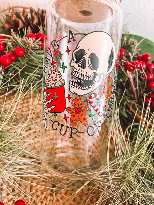 Glass Can - Cup Of Cheer Christmas