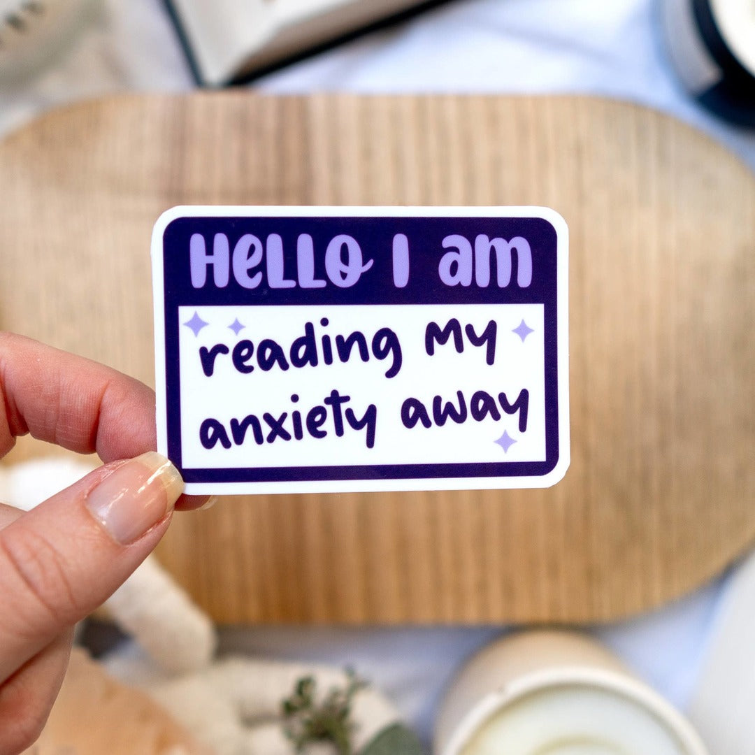Sticker - Reading My Anxiety Away