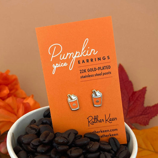 Earrings - Pumpkin Spice Latte