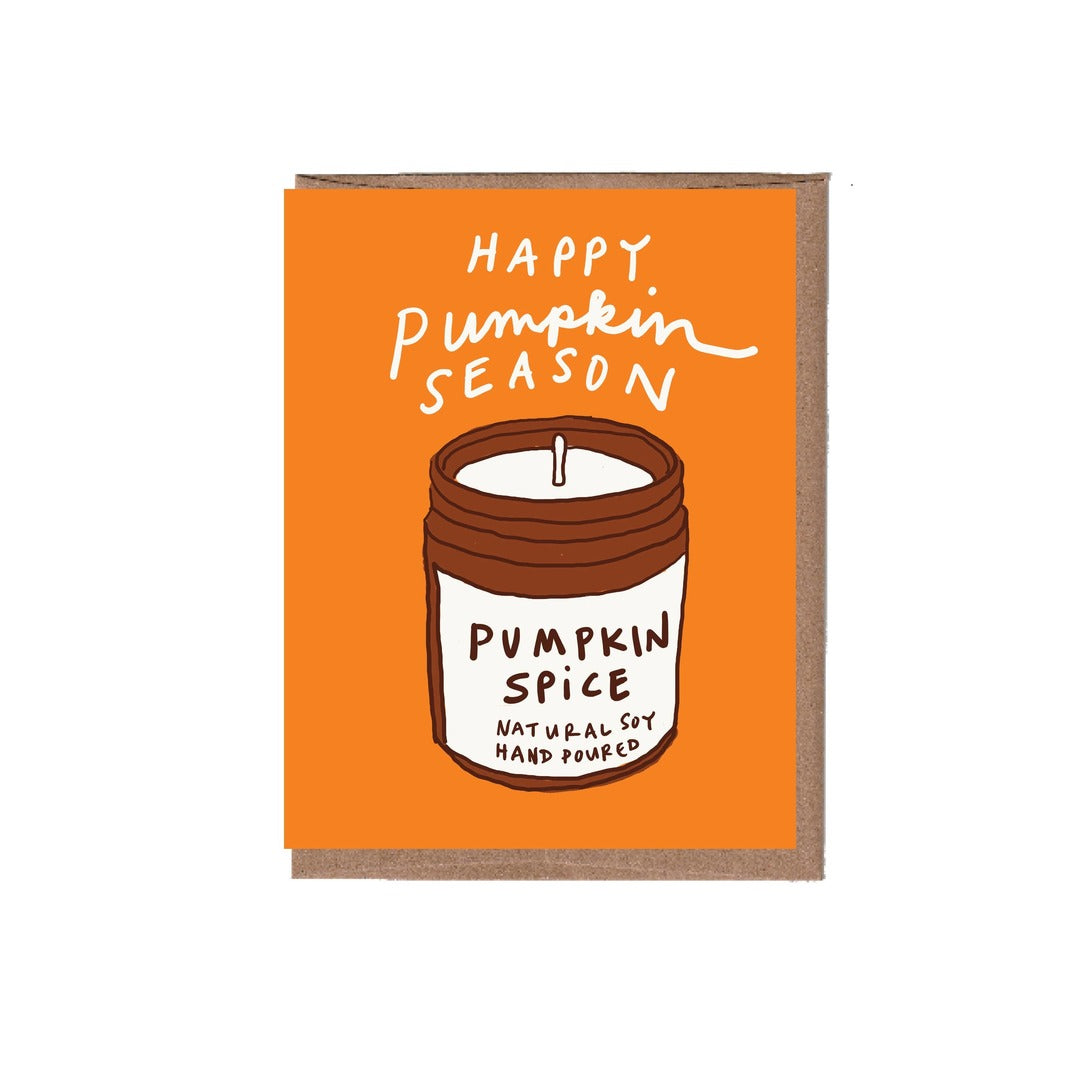Greeting Card - Scratch & Sniff Pumpkin Candle