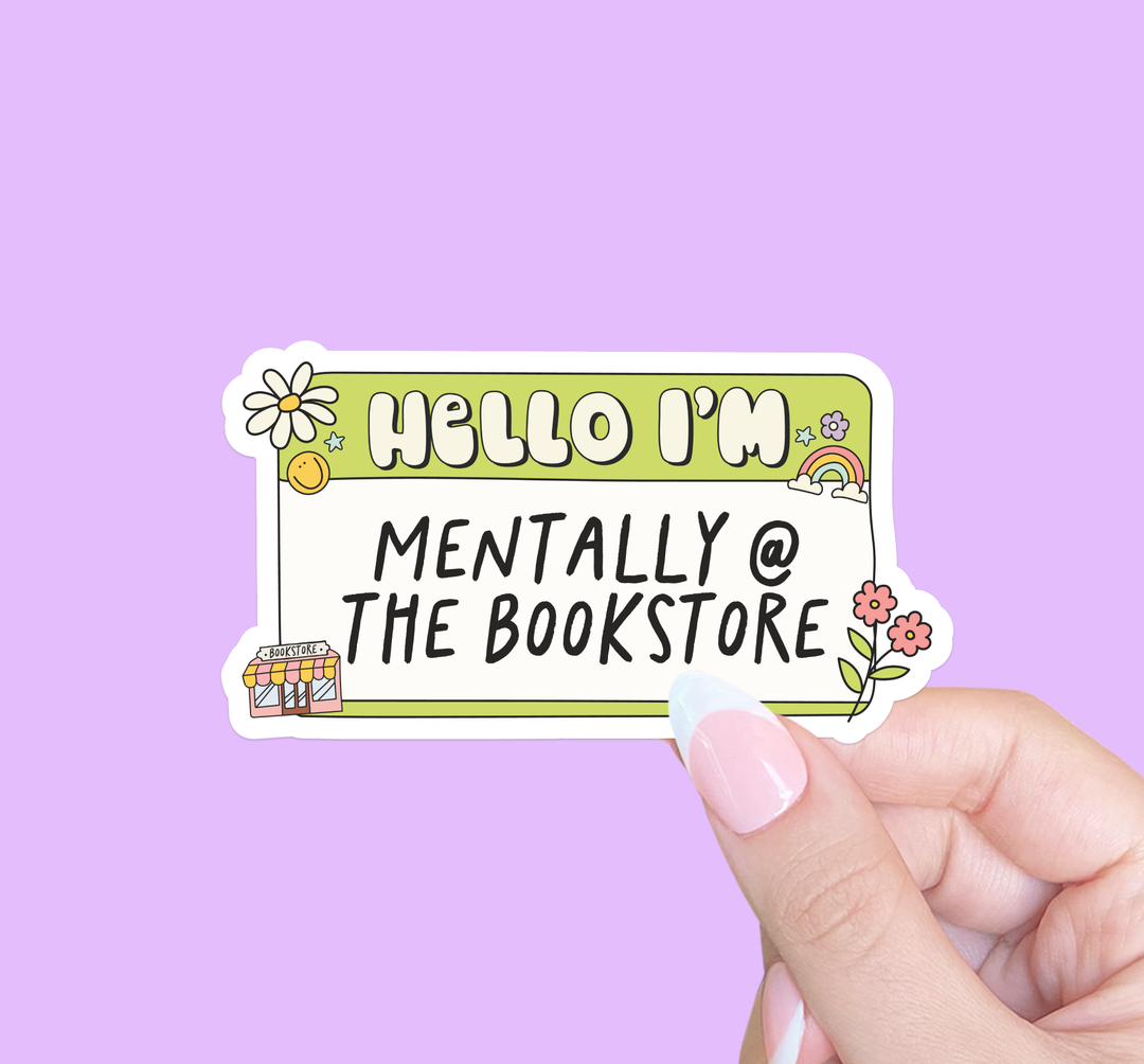 Sticker - Mentally at the Bookstore