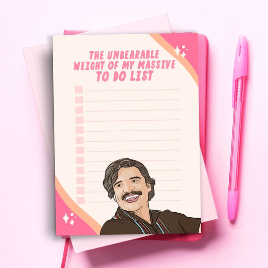 Notepad - Pedro Pascal To Do List
