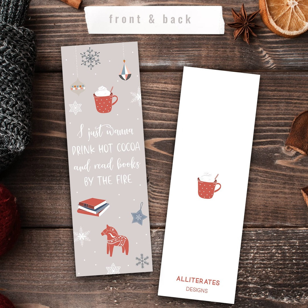 Bookmark - Drink Hot Cocoa and Read Books