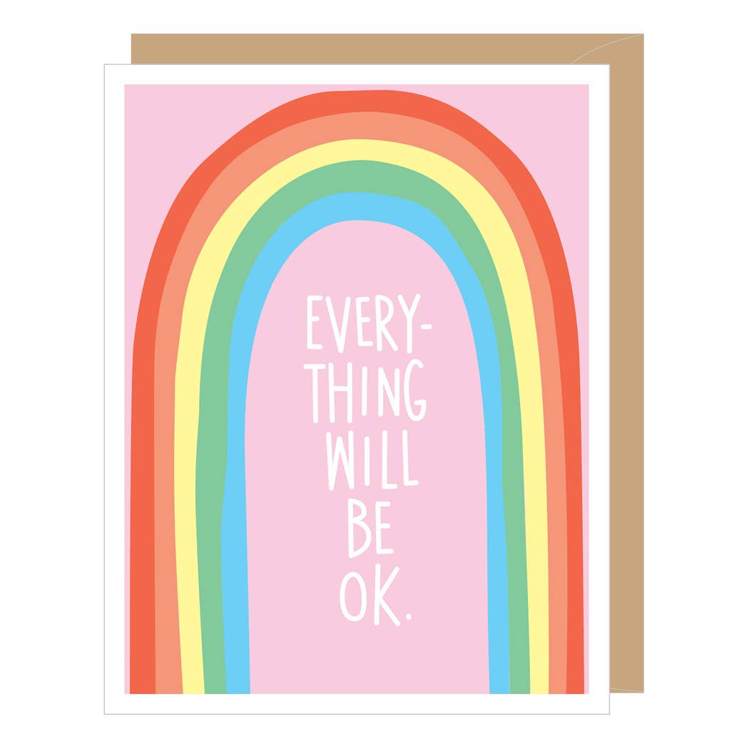 Greeting Card - Everything OK Rainbow