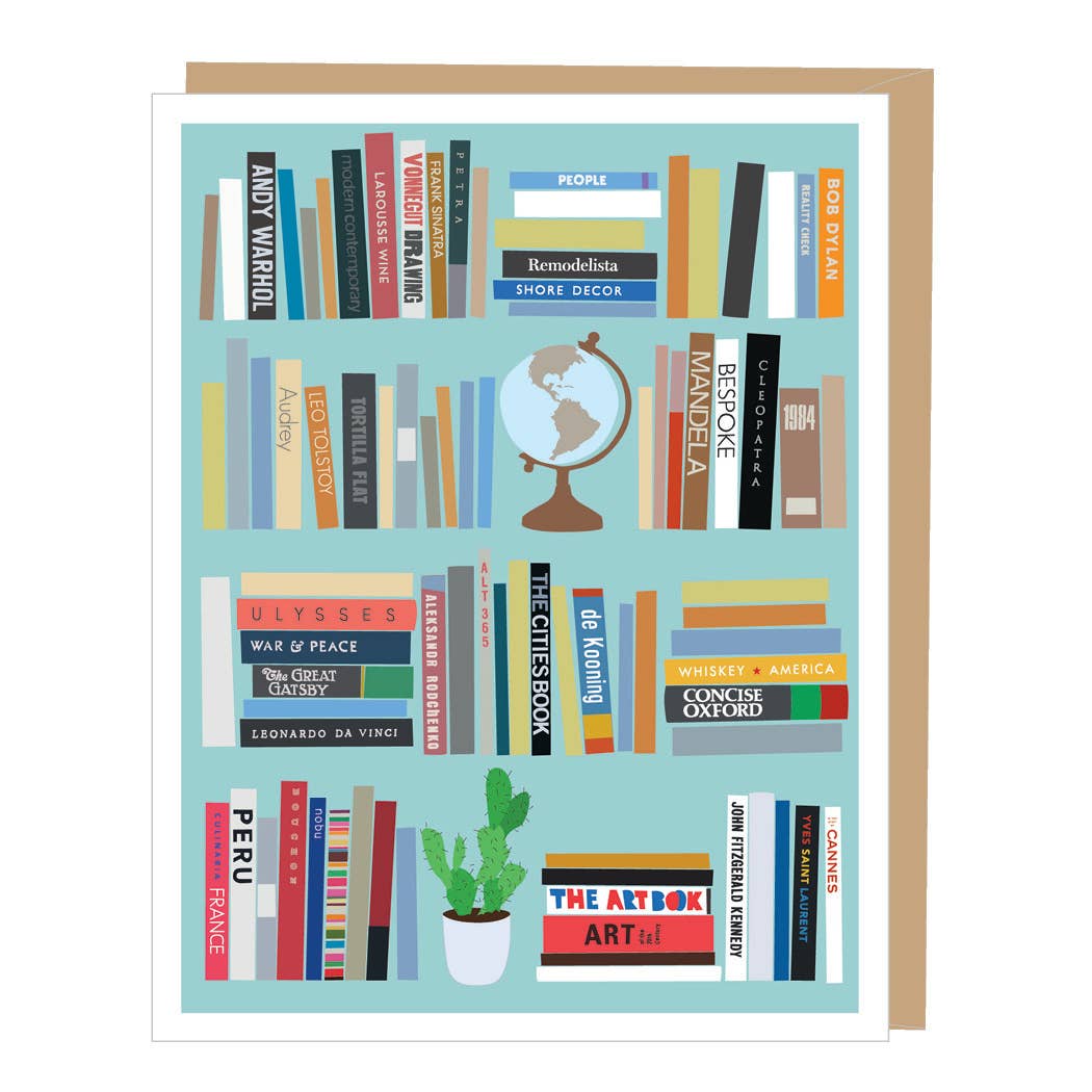 Greeting Card - Bookshelf Blank